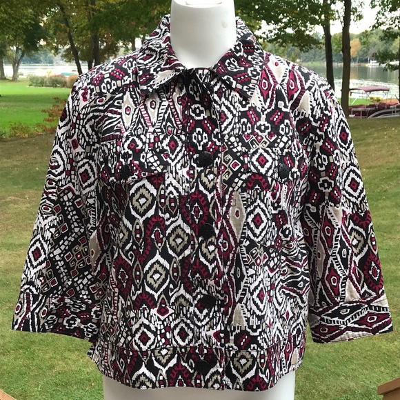 Colorful Ruby Rd loose jacket 14 - Picture 1 of 9